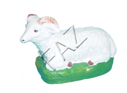 Design Lying Lamb Figure Garden Statue Sculpture Figures Sculptures Decoration New